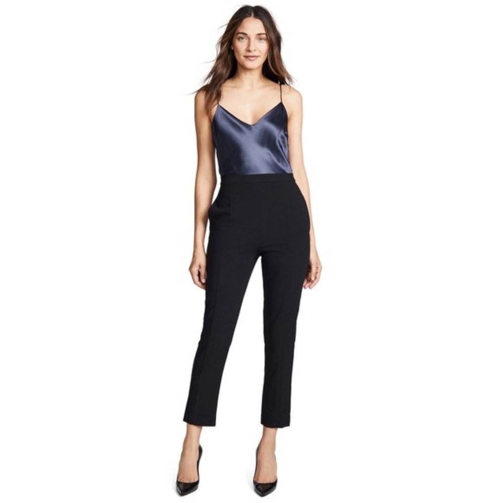 Black Halo navy and black teagun jumpsuit